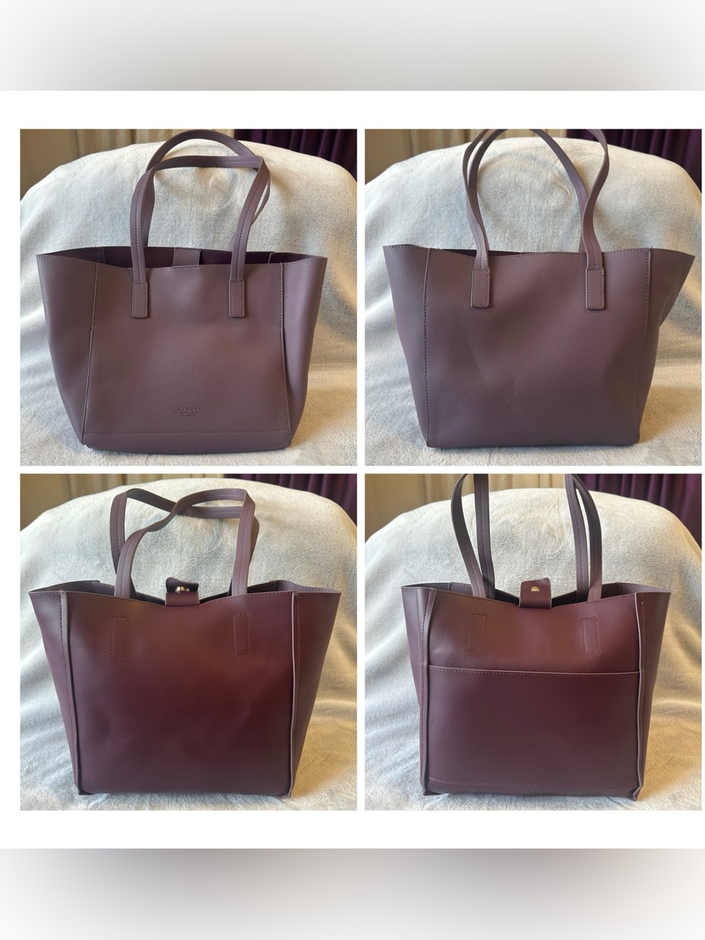 Everyday Reversible Tote Bag in Mauve